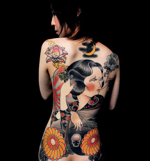 Japanese full body tattoo girl free sex pics