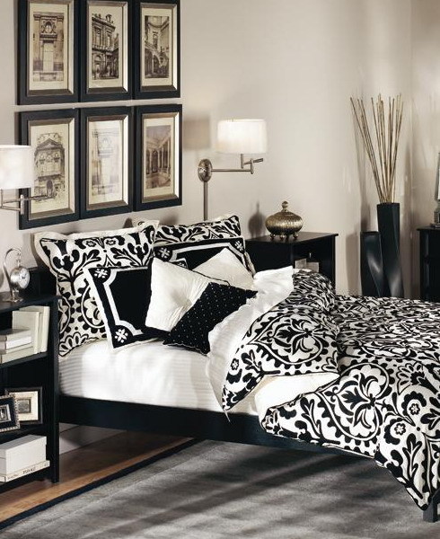 Black and white bedroom ideas