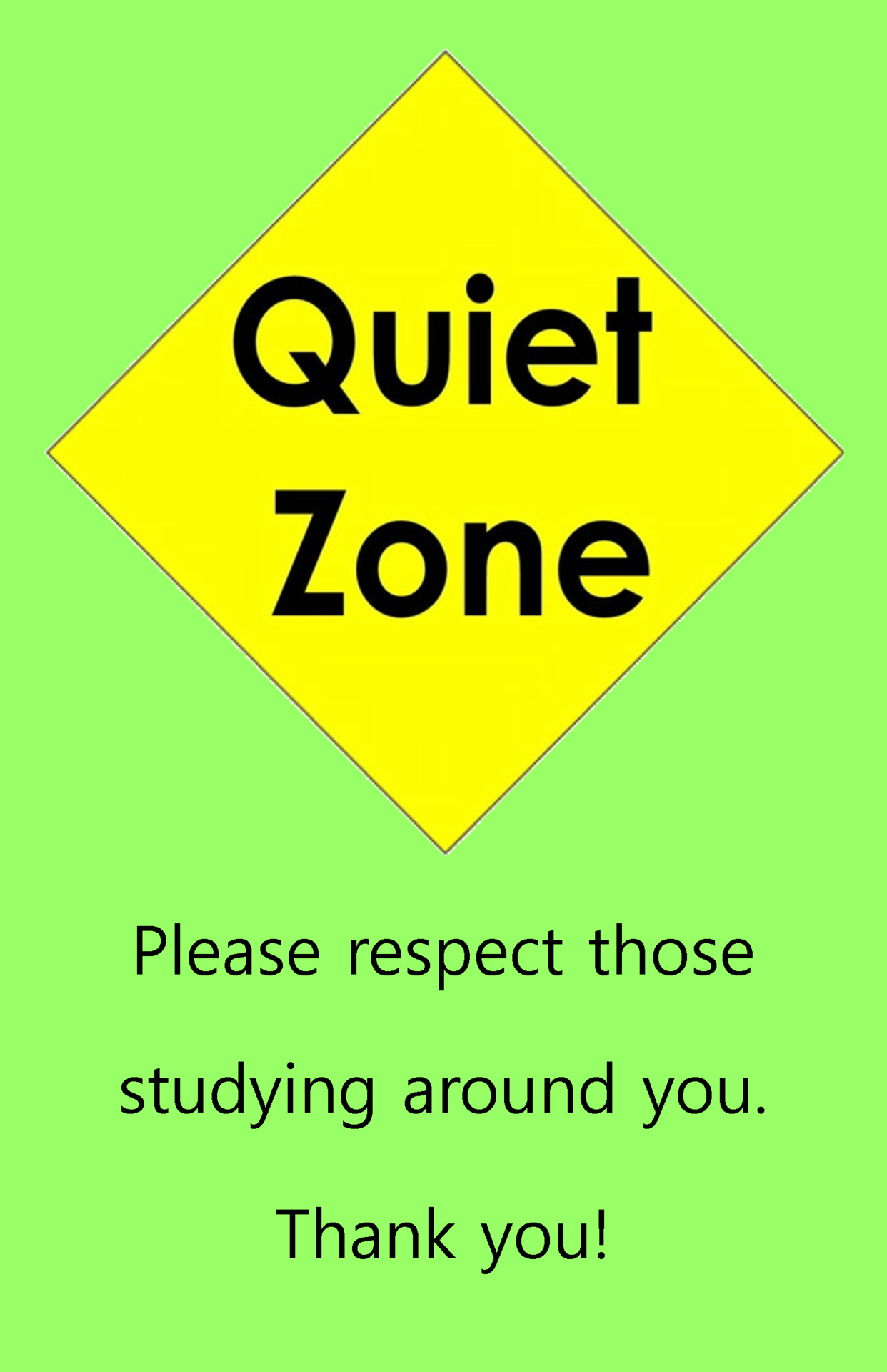 free clipart quiet zone - photo #27