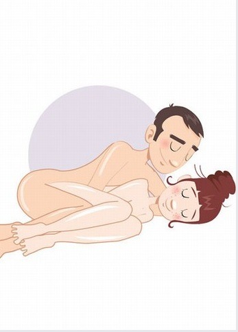 Couples sex position side