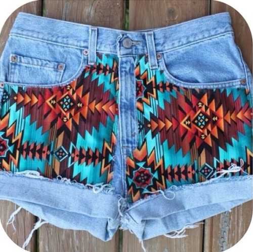 tribal print shorts on Tumblr