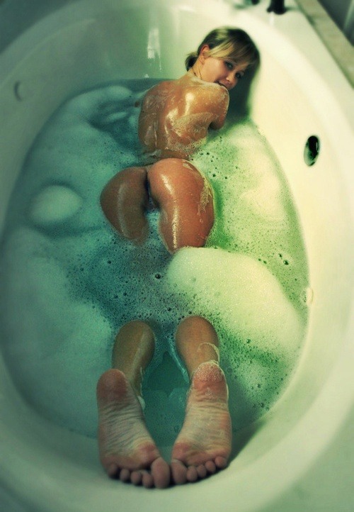 Sexy bubble bath