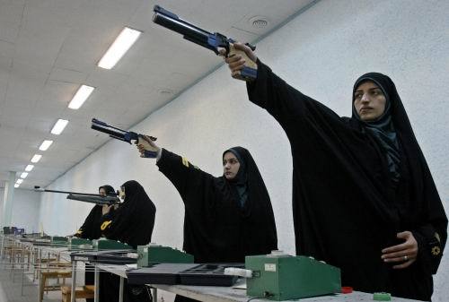 Policewomans firearm