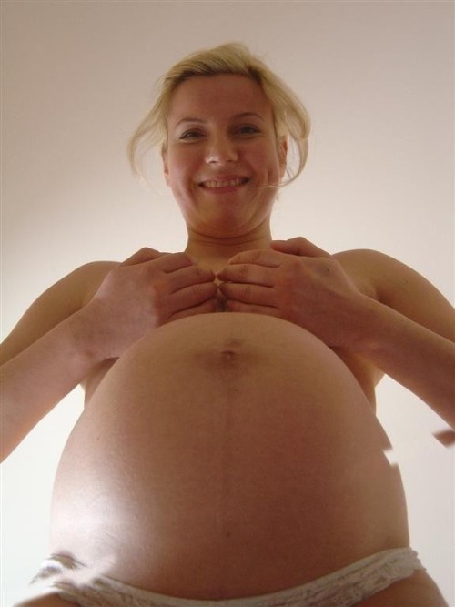Blonde pregnant